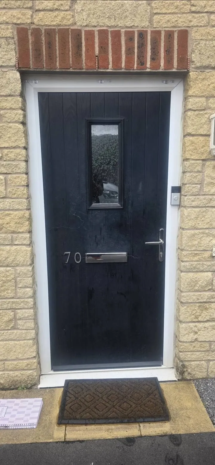 Old front door before composite door replacement